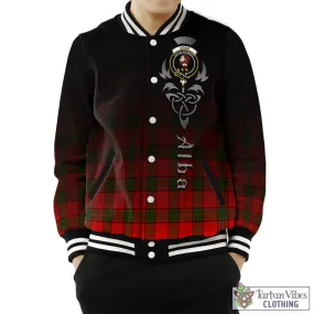 Adair Tartan Baseball Jacket Featuring Alba Gu Brath Family Crest Celtic Inspired