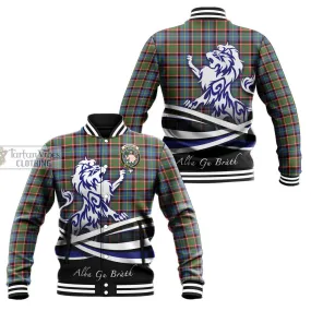 Aikenhead Tartan Baseball Jacket with Alba Gu Brath Regal Lion Emblem