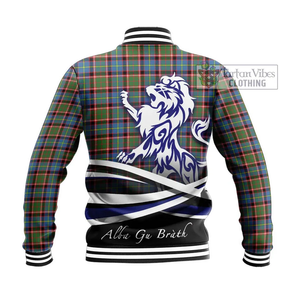 Aikenhead Tartan Baseball Jacket with Alba Gu Brath Regal Lion Emblem