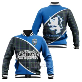 Allardice Family Crest Tartan Baseball Jacket Celebrate Saint Andrew's Day in Style