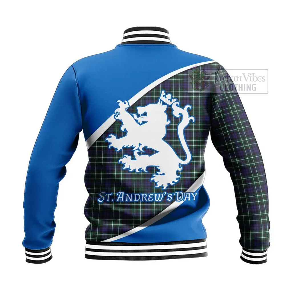 Allardice Family Crest Tartan Baseball Jacket Celebrate Saint Andrew's Day in Style