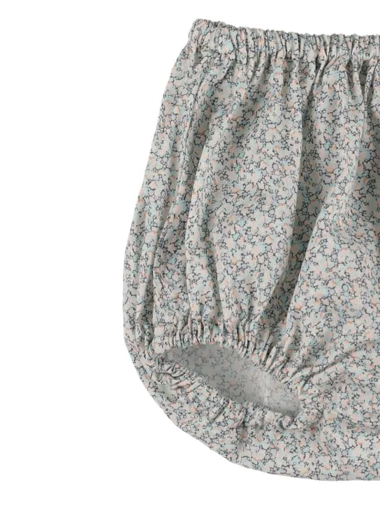 Bonpoint   Cotton t-shirt, diaper cover &amp; rattle 