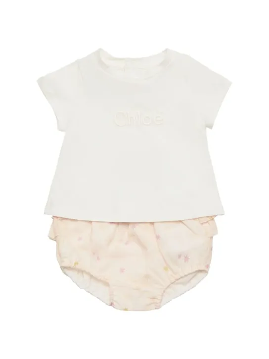 Chloé   Organic cotton t-shirt &amp; 2 diaper covers 