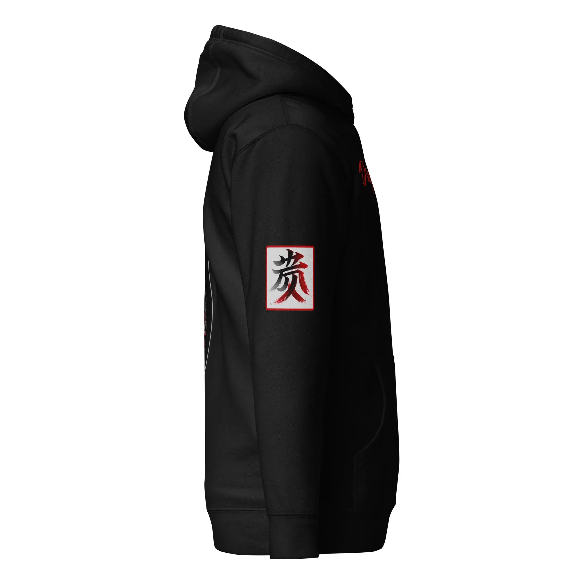 Crimson Drake - Dragon Foxx™ Men's Black Hoodie