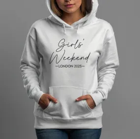 Customisable Hen Do Hoodie - Girls Trip Hoodie - Besties Night Out Hoodie