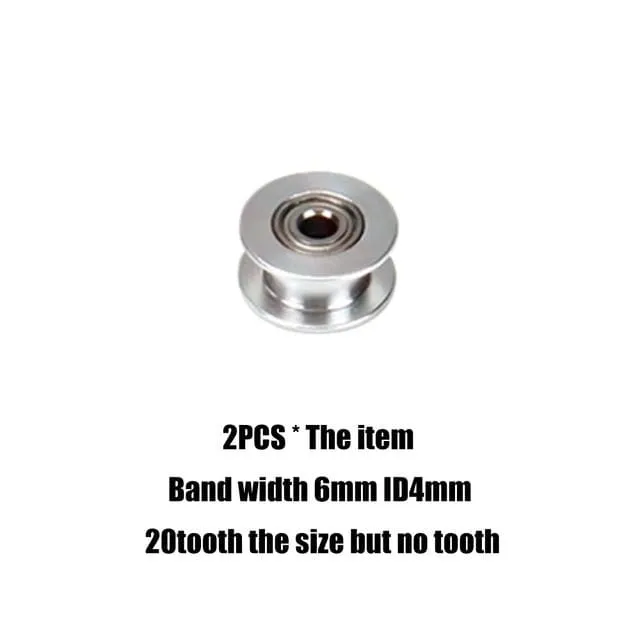 gt2 timing belt pulley 6mm 10mm bandwidth 16 teeth  20 teeth tooth tensioner bore 3mm 4mm 5mm inner hole roller MXL pulley