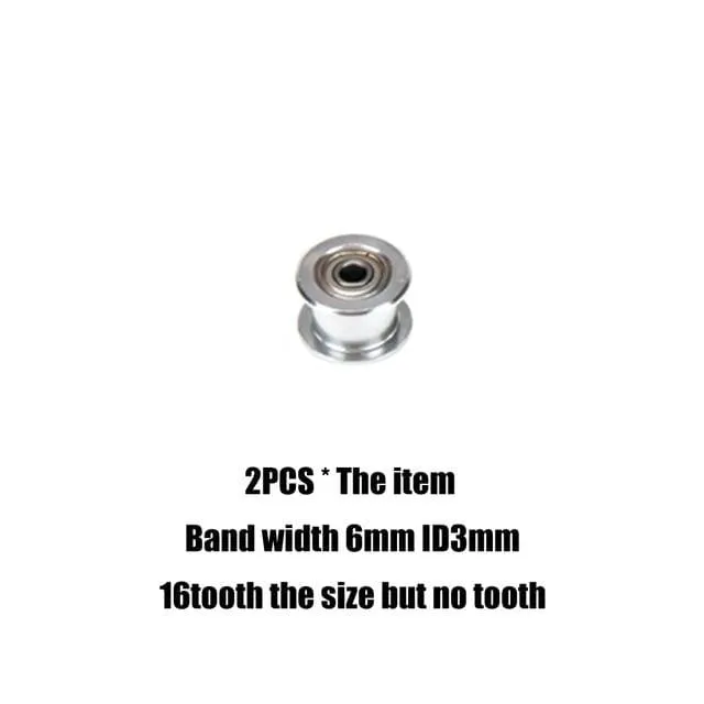 gt2 timing belt pulley 6mm 10mm bandwidth 16 teeth  20 teeth tooth tensioner bore 3mm 4mm 5mm inner hole roller MXL pulley