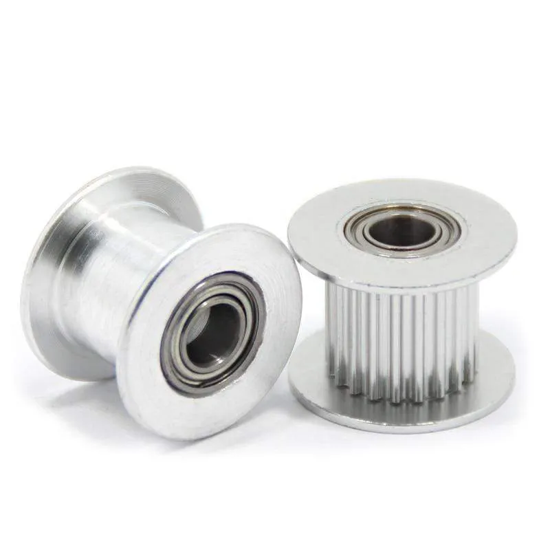 gt2 timing belt pulley 6mm 10mm bandwidth 16 teeth  20 teeth tooth tensioner bore 3mm 4mm 5mm inner hole roller MXL pulley