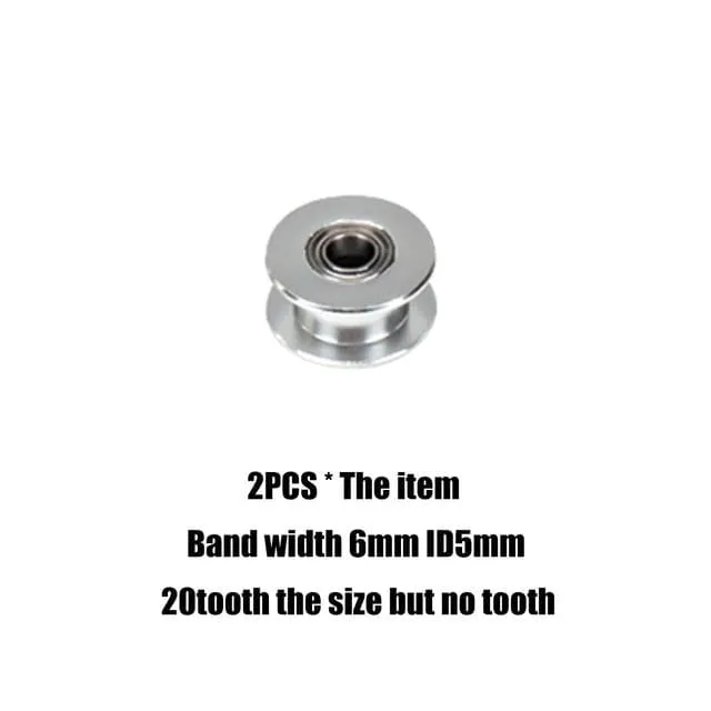 gt2 timing belt pulley 6mm 10mm bandwidth 16 teeth  20 teeth tooth tensioner bore 3mm 4mm 5mm inner hole roller MXL pulley