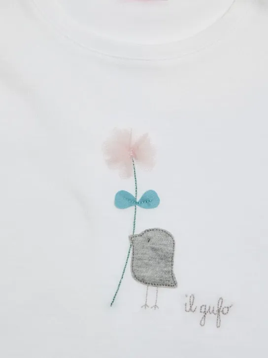 Il Gufo   Cotton jersey t-shirt &amp; poplin shorts 