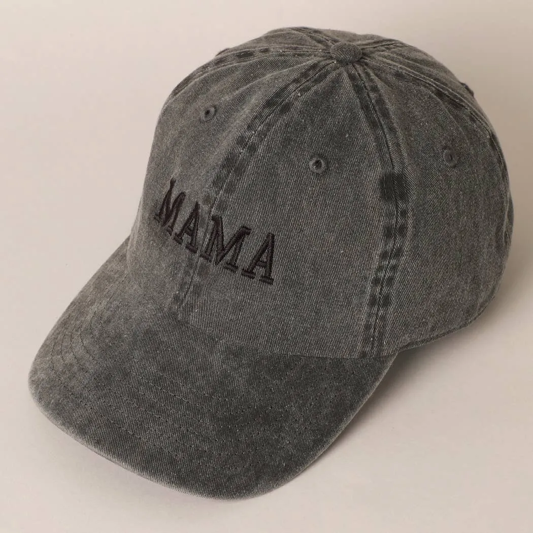 MAMA Embroidered Cotton Baseball Cap