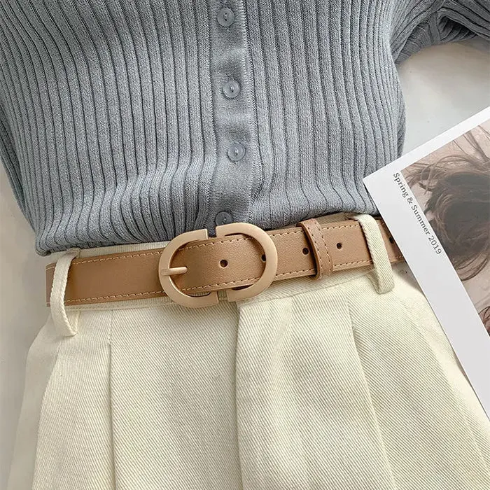 Minimalist Aesthetic Buckle Belt