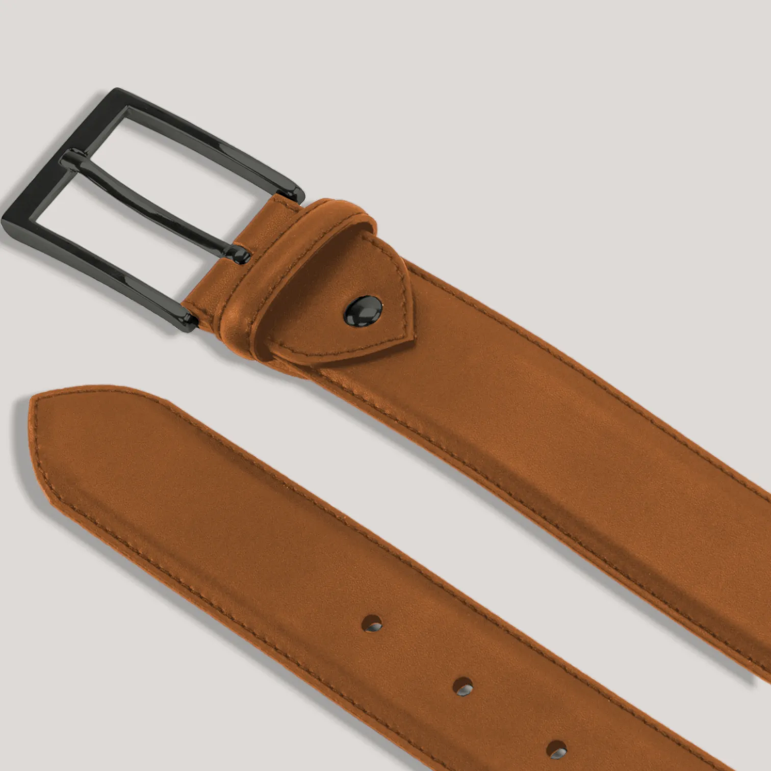 SOPHOS - Tan Vegan Belt - Graphite